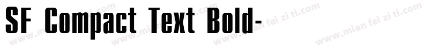 SF Compact Text Bold字体转换